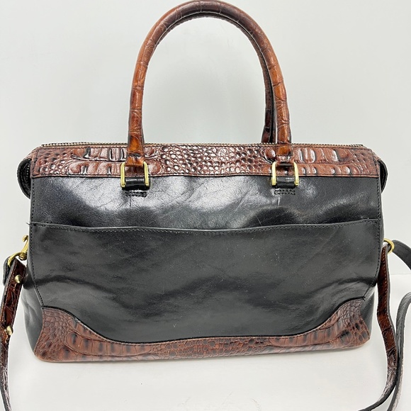 Brahmin Bags Brahmin Black Brown Alligator Handbag Shoulder Bag